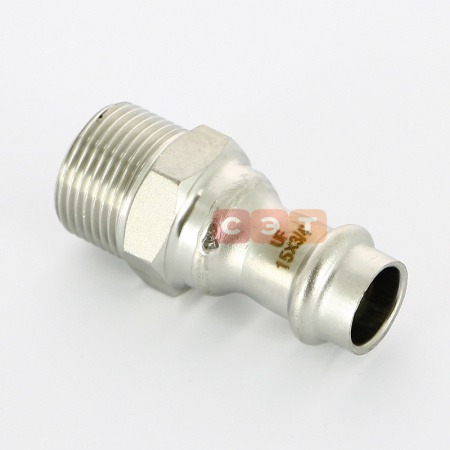 Муфта с НР пресс нержавеющая  15 х 3/4"  UniFitt